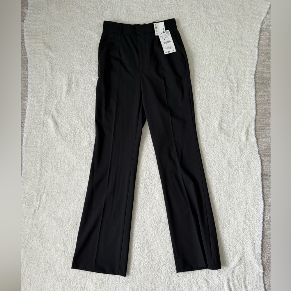 NWT- Zara black size S high waist trouser
